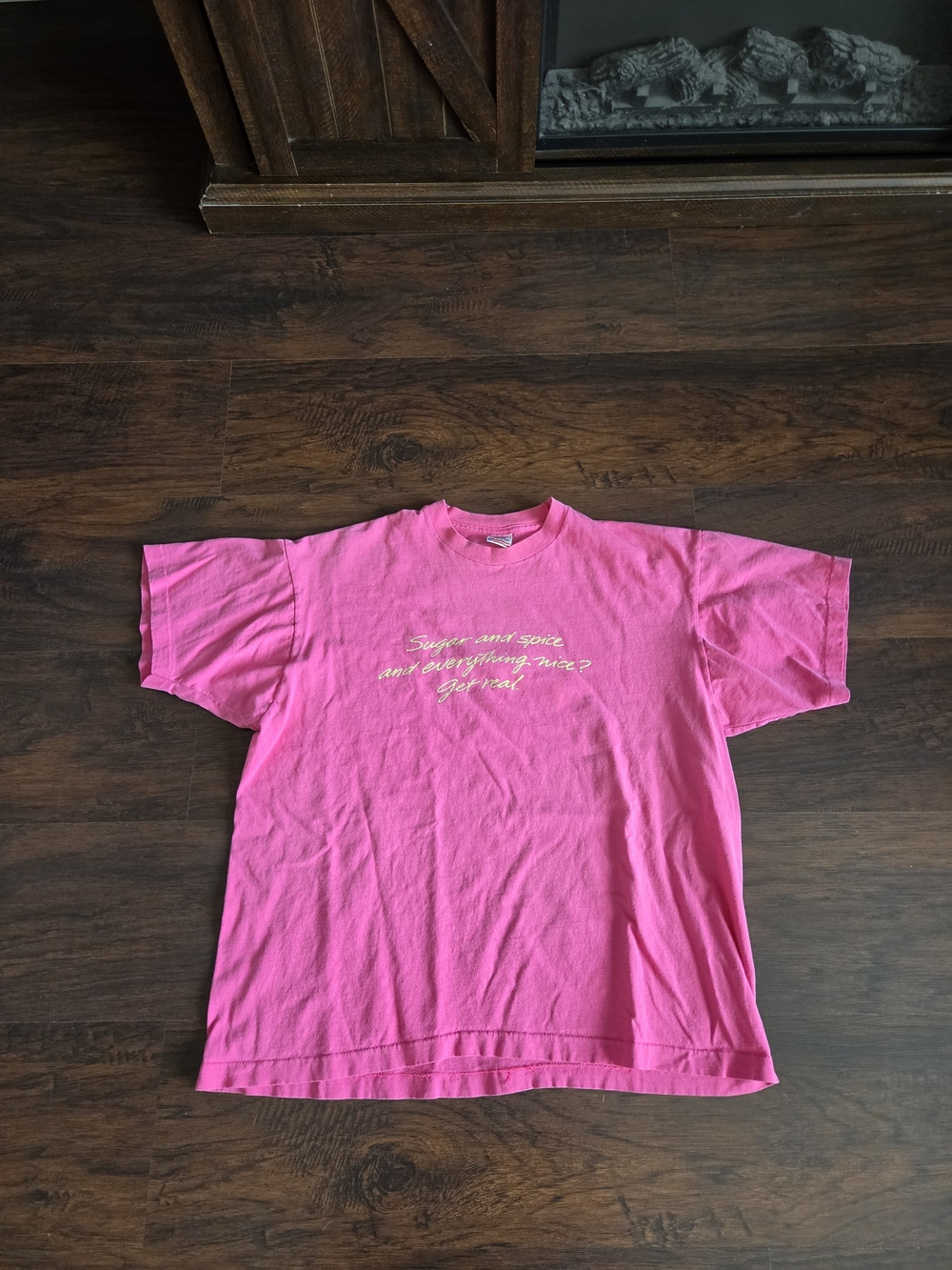 Vintage 90’s Virginia Slims Sugar & Spice Double Sided Pink T-Shirt  woman's XL